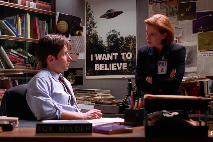 X-Files Mulder and Scully I want to Believe