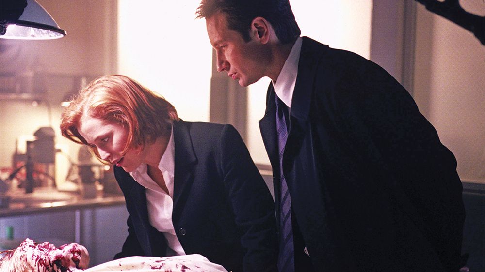 Agents Scully and Mulder on The X-Files